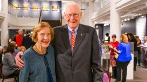 Dr. Monroe and Sandra Trout standing together